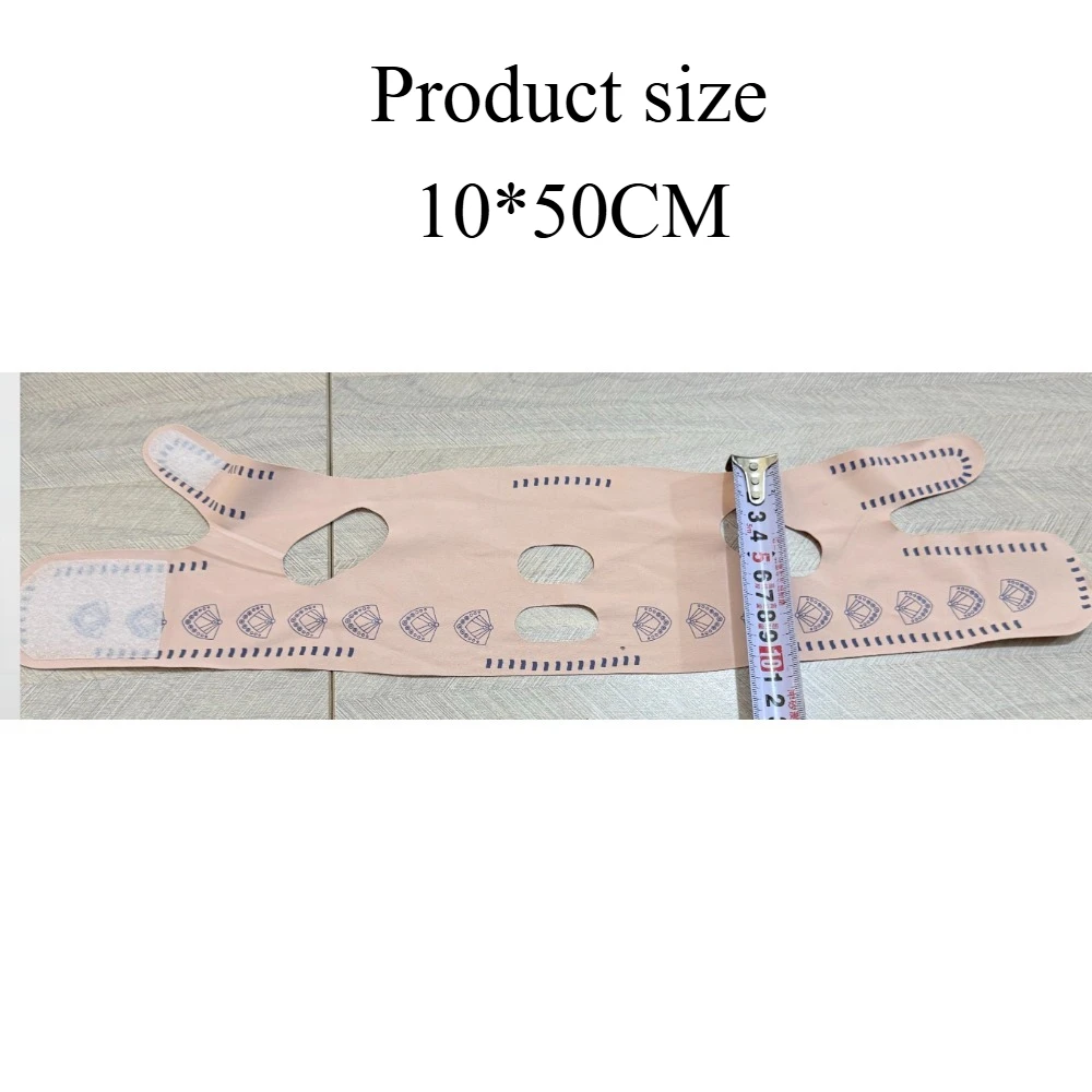1개 조절 가능한 V-페이스 리프트 마스크, 통기성 편안한 재사용 가능한 얼굴 윤곽 밴드 이중턱 감소, 탄력 강화, 선물용