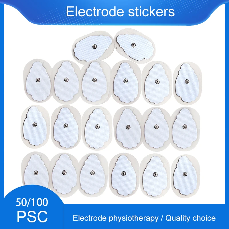 

50/100 шт., электродные подушечки для физиотерапевтических аппаратов, 4,6*7,4 см
