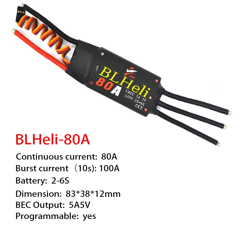 Contrôleur ESC 12A-80A pour micro moteur RC, lot de 1 ou 2
