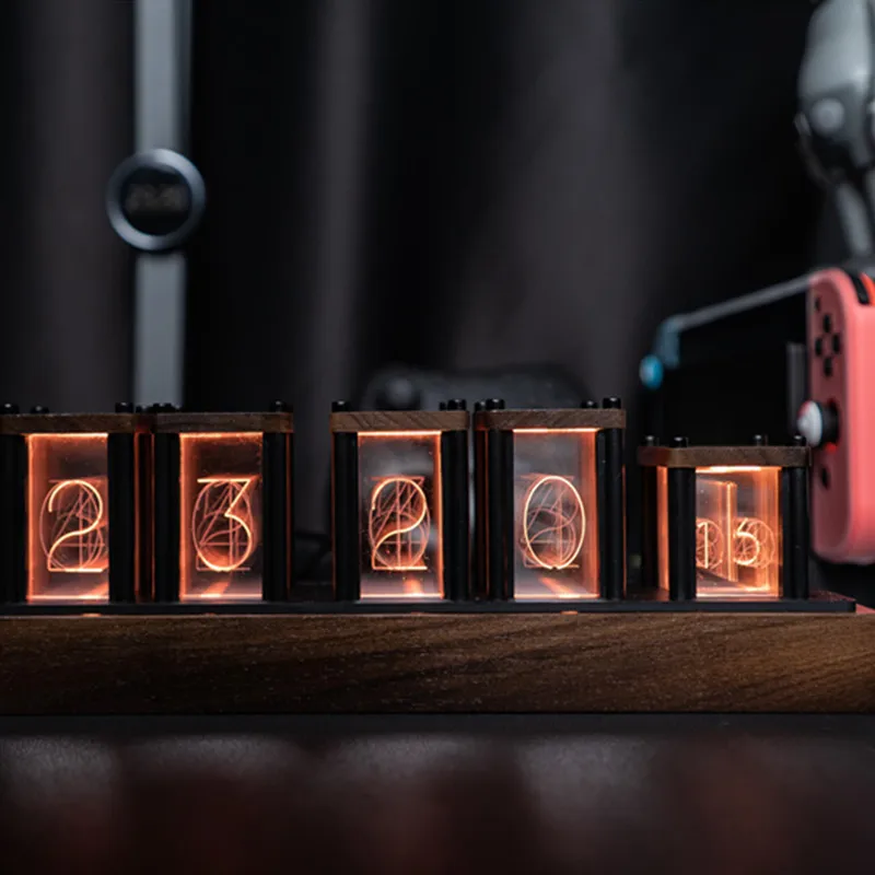 Кзс-светильник лые цифровые часы Nixie Tube электронные настольные украшения в