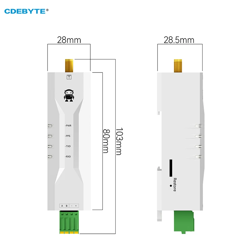 DC5-24V Multi-Mode GNSS Positioning Module CDEBYTE EWD108-GN05(485) RS485 BDS/GPS/GLONASS/GALILEO/QZSS/SBAS Modbus RTU