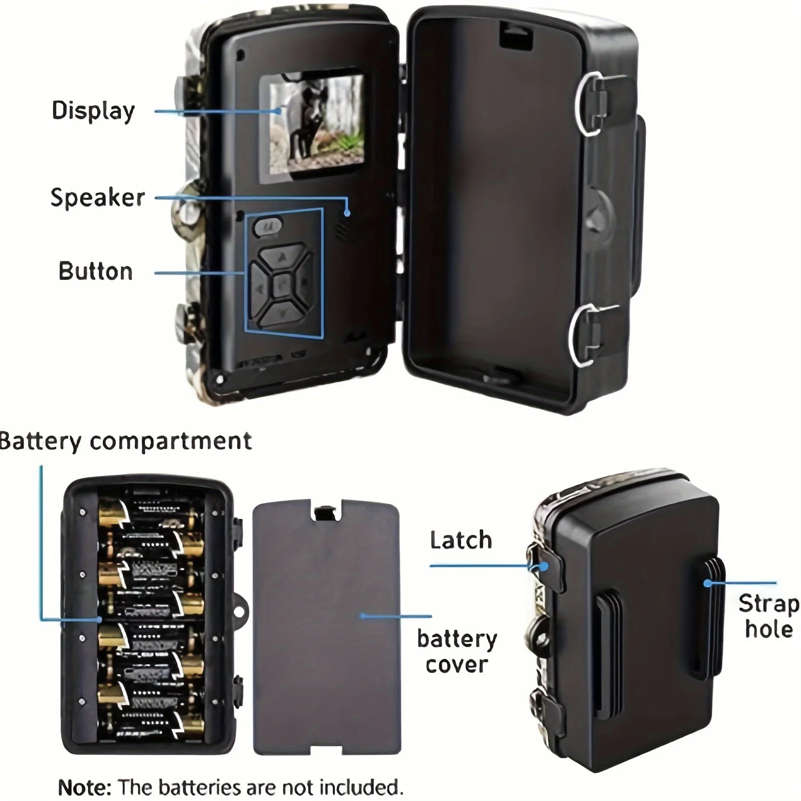 LED a infrarossi che brillano sulla Trail Camera di notte