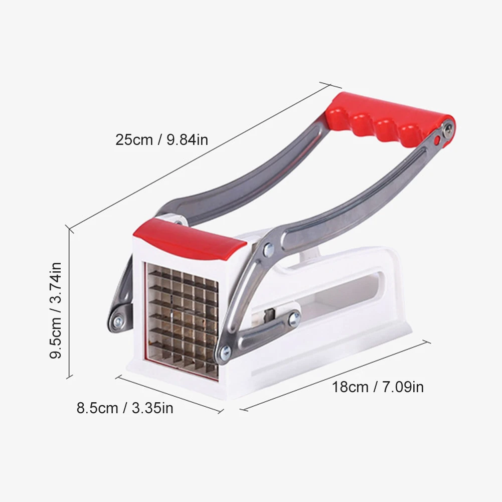 Kitchen Manual Vegetable Cutter Stainless Steel Potato Slicer Potato Cutter French Fries Machine Home Kitchen Gadgets vegetable slicer french fry cutter