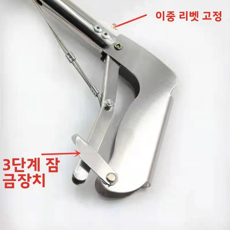 스테인레스 스틸 롱 노즈 낚시 플라이어 미끄럼 방지 해산물 집게 게 집게 쓰레기 집게 야외 캠핑 여행용품