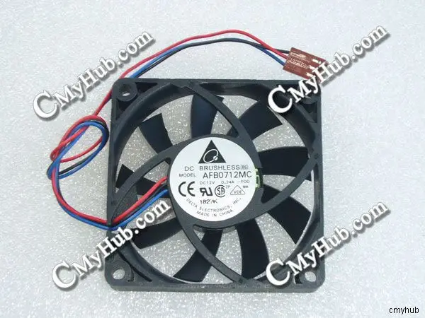 

Для DELTA AFB0712MC-F00 DC12V 0.24A 7015 7 см 70 мм 70x70x15 мм 3pin охлаждающий вентилятор