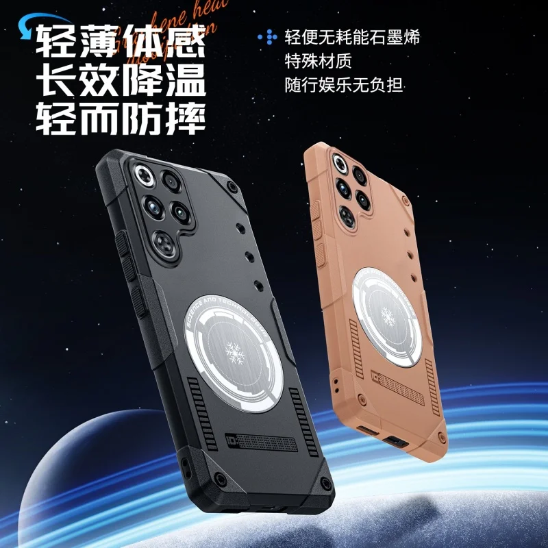 Enhanced Heat Dissipation Magnetic Phone Case - Heavy Duty Shockproof Cover