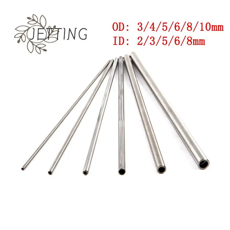 304 Stainless Steel Round Capillary Seamless Straight Tube Pipe 250mm Hollow Circular Tube OD 3/4/5/6/8/10mm 1pc stainless steel tube
