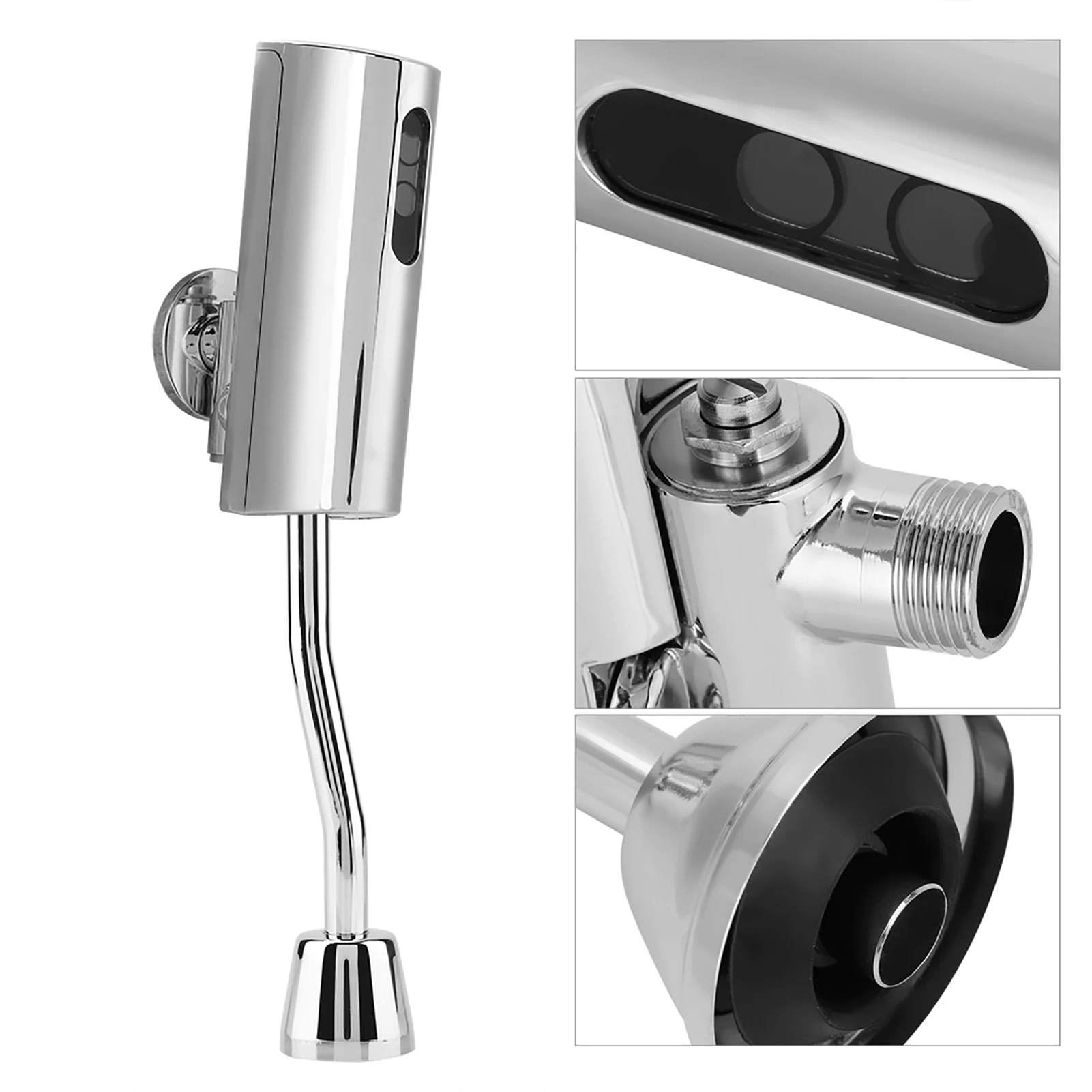 Toilet Automatic Flusher Bathroom Wall Mounted Automatic Sensor Touchless Urinal Flush Valve Sensor Urinal Valve Toilet
