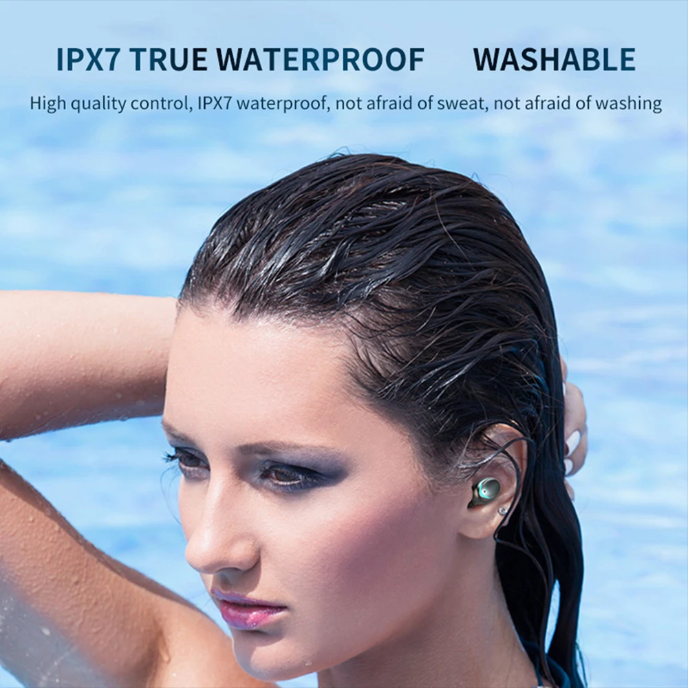 TWS F9 Mini Earphone V5.0 Wireless Headset Stereo  Sport Waterproof bluetooth headphones EarphonesTouch Control Noise Cancelling