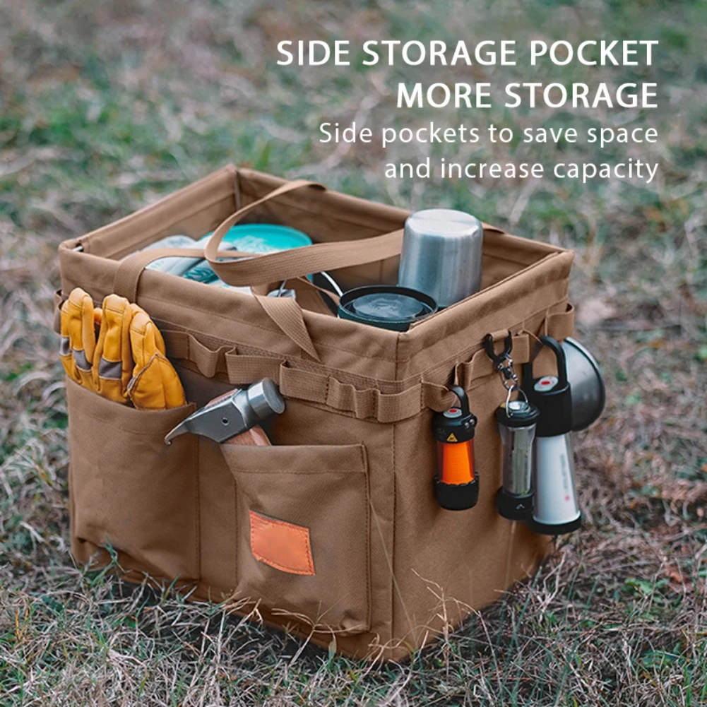 Outdoor Tool Bag Organizer Heavy Duty Tool Pouch Bag Anti-Fall Tool Tote Storage Bag Multi Waterproof Pockets