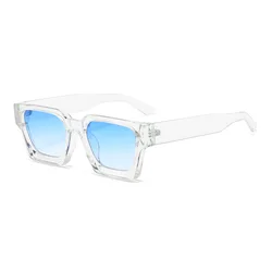 Luxury Retro Square Sunglasses - Unisex Designer Shades with UV400 Protection in Trendy Green (Transparent green)