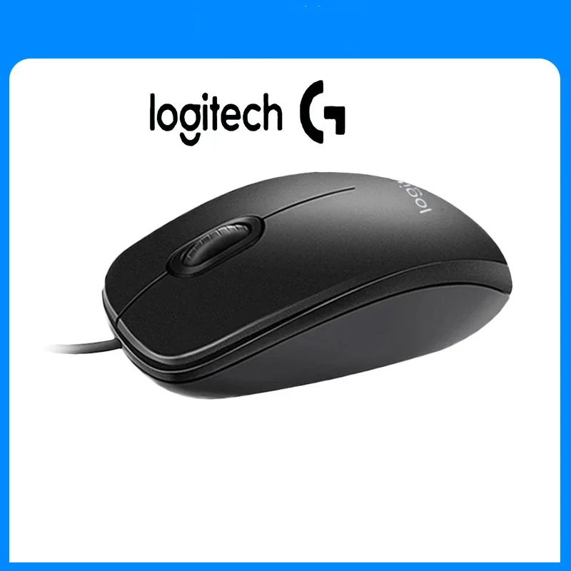 Mouse cablato USB Logitech M100R, design super resistente, perfetto per l'uso quotidiano e tutti i computer