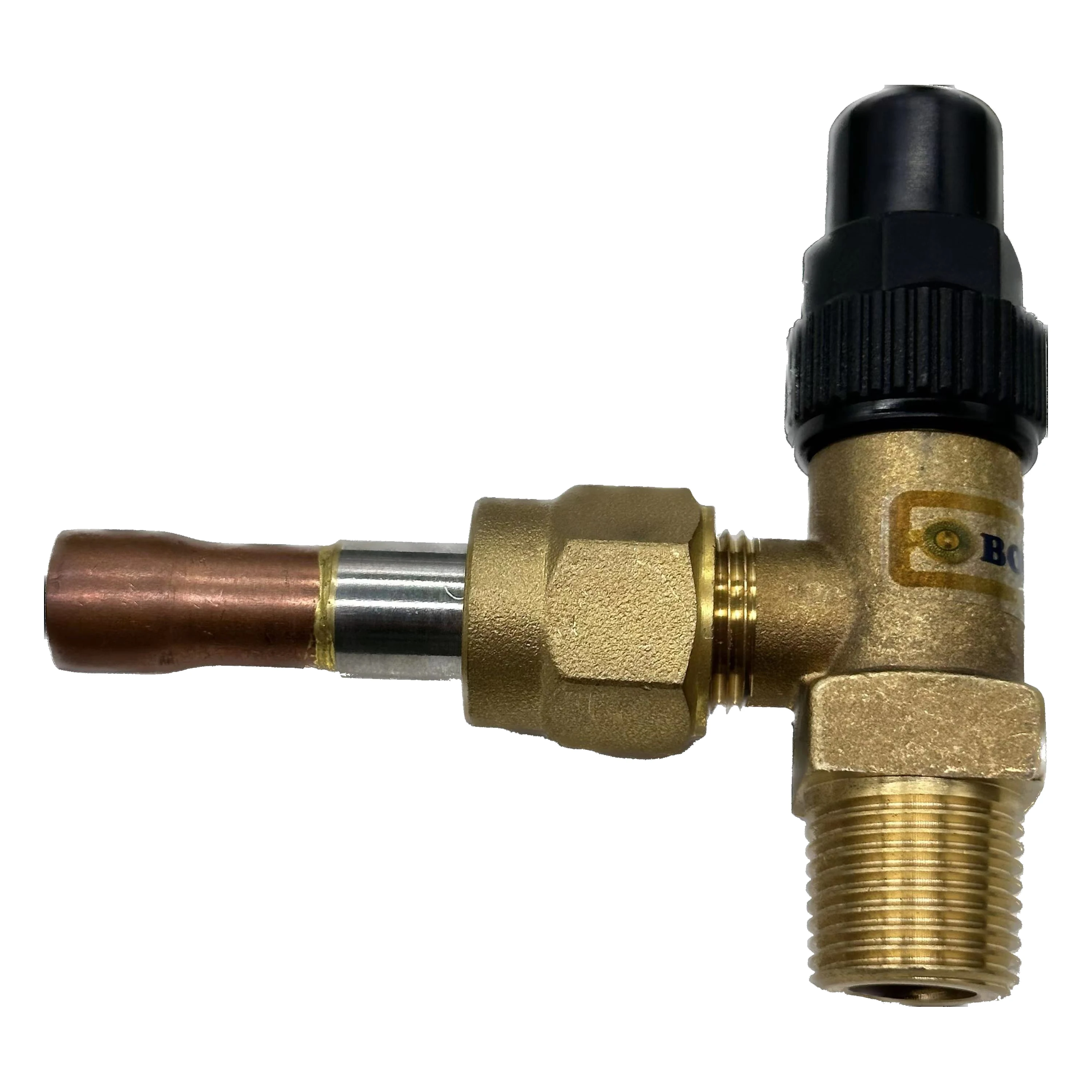 latao angle shutoff valve male sae flare 04