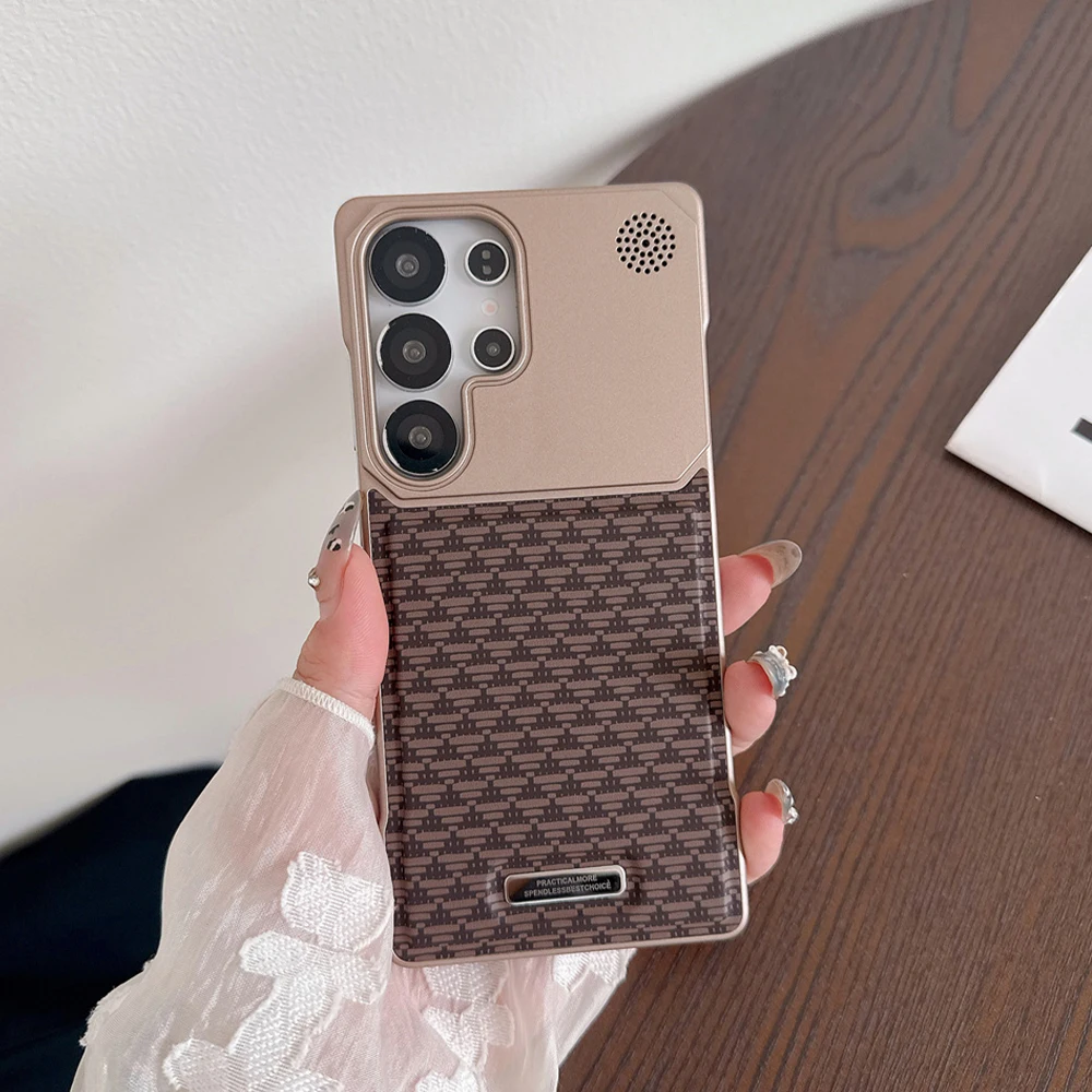 غلاف حماية جلد فاخر مغناطيسي بدون إطار لهواتف Sams...