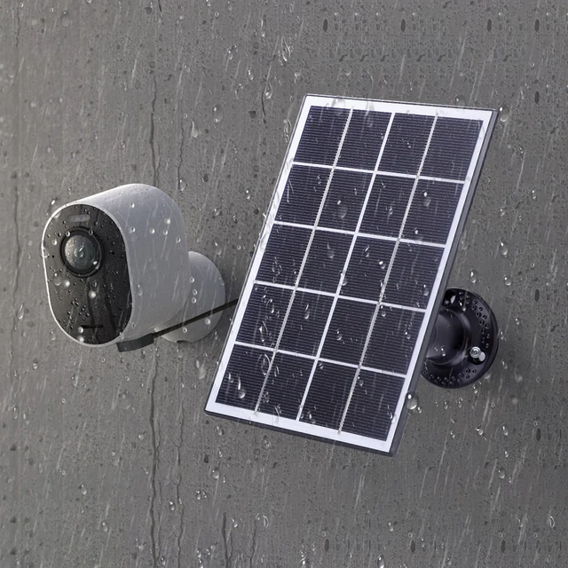 10W 5V Camera Solar Panel Charger Waterproof Security Camera Solar Panel with 3M Cable For Arlo Ultra/Ultra 2/Pro 5S/Pro 4/Pro 3 4
