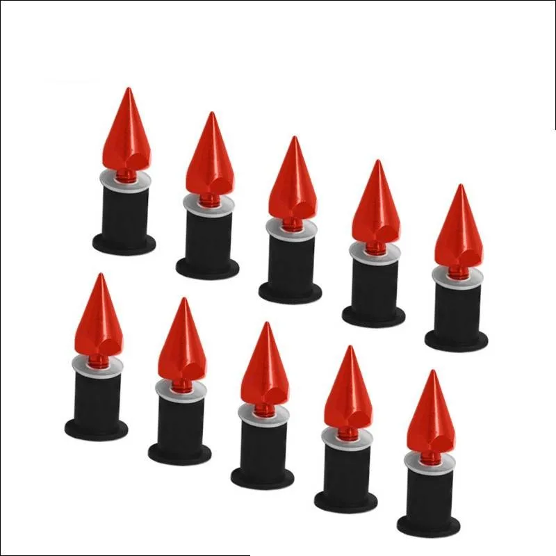 

10pcs M5 5mm Red Motorcycle Windscreen Bolts Screw Spike Bolts For Fairings License Plate Fixing Nut Car Accessories