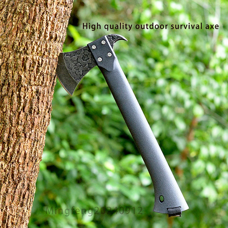 Outdoor mountain cutting, wood cutting, wilderness survival equipment, multifunctional fire emergency, high-quality axe