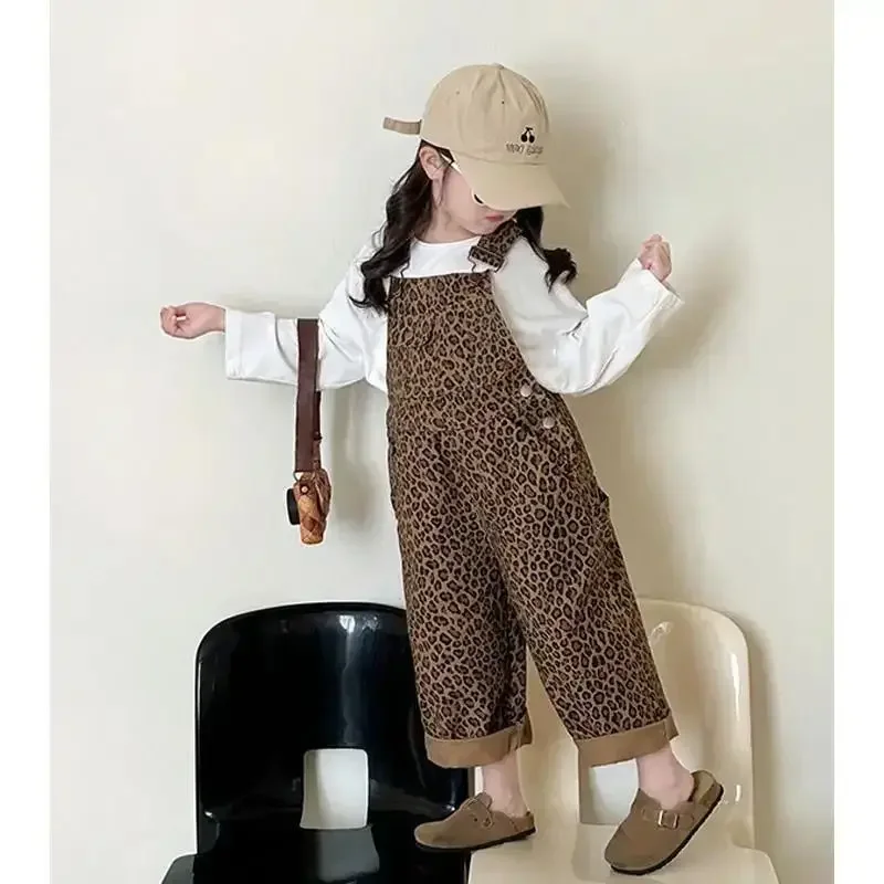 Girls Leopard Wide-Leg Pants 3