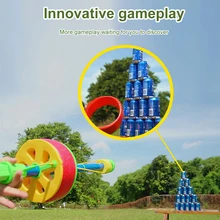 Flying Ring Launcher Body Exercise Ring Launcher Toy Rotating Flight 30m Ring Ejection Toy for Children for Camping Dog Walking