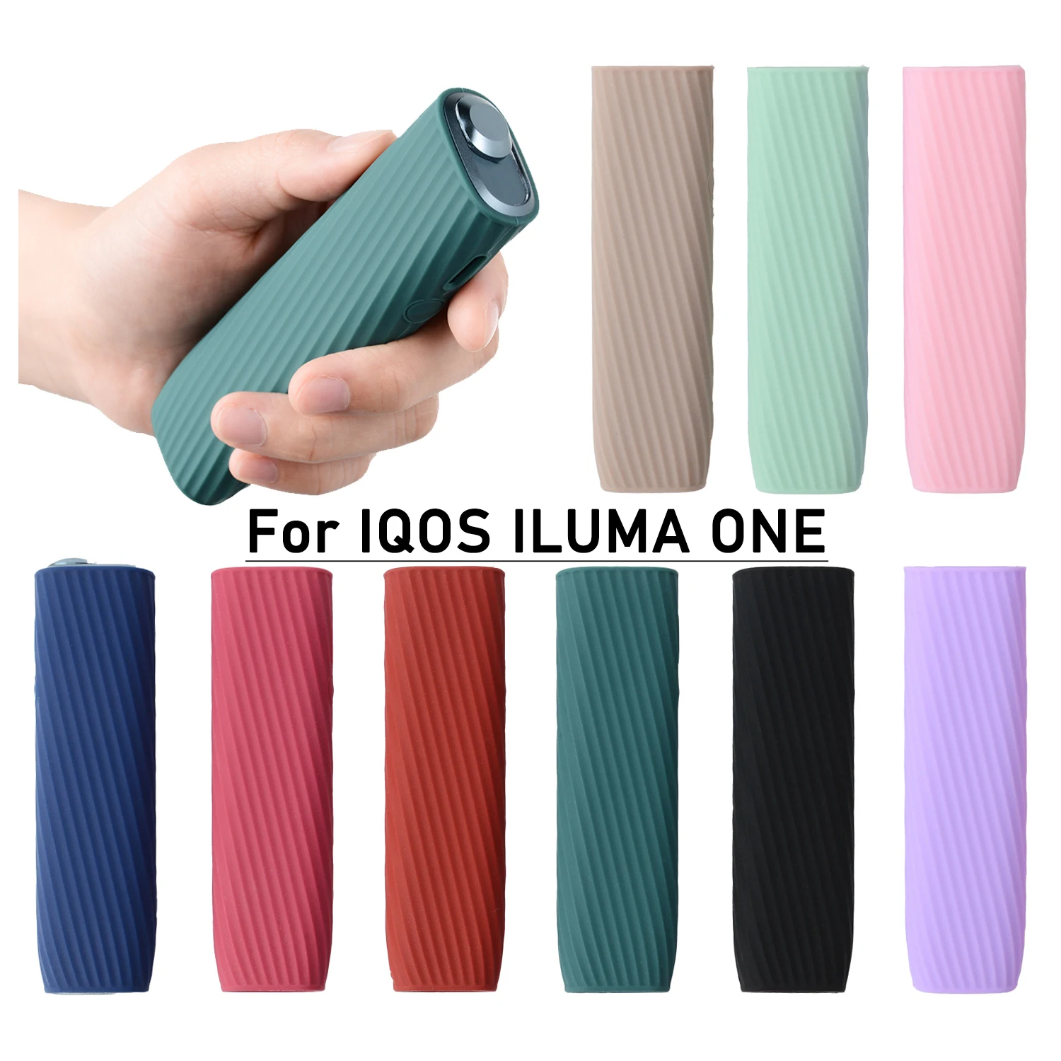 Custodia in gomma morbida Mekeran per IQOS ILUMA ONE, custodia in silicone  per IQOS ILUMA ONE (Verde) : : Moda