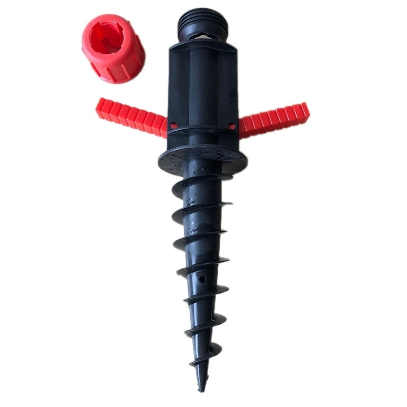 Beach Umbrella Sand Anchor Outdoor Camping Grass Auger Spiral Stand Storage Holder Heavy Duty Patio Lawn Home Garden 2