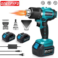 Cordless Handheld Hot Air Gun Machine Lithium Rechargeable Heating Equipment Temperatures Adjustable Power Tool with 3 Nozzles 1