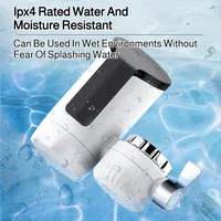 Robinet chauffe-eau électrique à chauffage instantané, affichage numérique chaud et froid pour cuisine salle de bains économie d'énergie 2