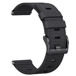 Durable Nylon Watch Strap Band - Versatile and Stylish Accessory - Instinct 2 3 45mm (Black)