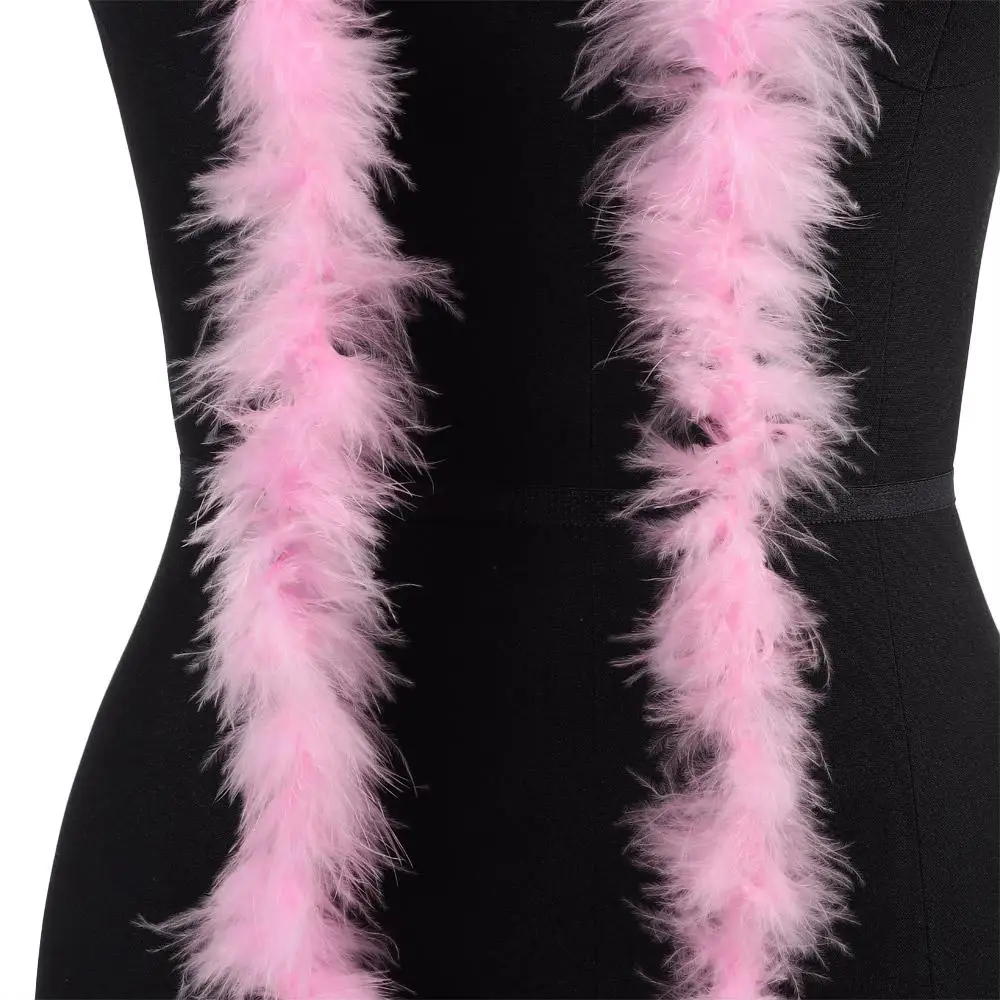 2M Feather Boa Strip Fluffy Feather On Ribbon Craft Costume Fancy Dress Wedding Party Decoration Apparel Sewing & Fabric