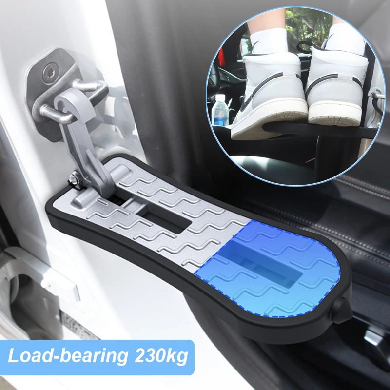 Extended Car Door Step Foldable Car Roof Rack Step Universal Latch Hook