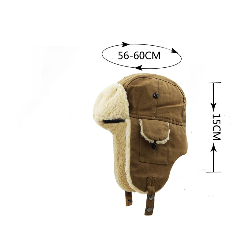 Fashion Women Bomber Hats Faux Fur Warm Thicken Earflap Caps Autumn Winter Black White Ear Protect Russian Ski Hat