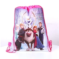 Anime Frozen Princess Nonwoven Drawstring Bag Elsa Anna Party Decorations Gift Bag Kid Birthday Party Baby Shower Supplies Gift 5