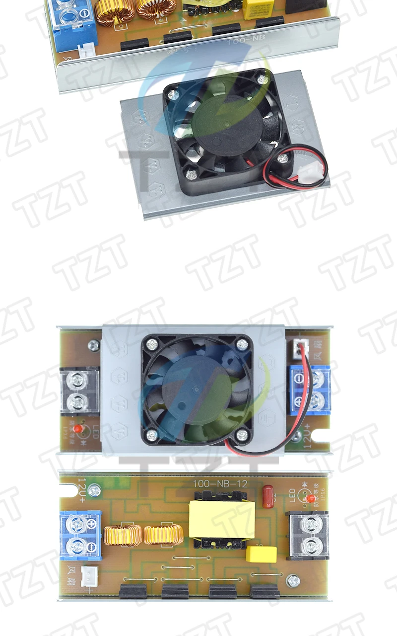 1/3PCS DC12V zu AC220V Step-Up-Stromversorgungsmodul 150W 50HZ DC-AC Boost-Inverter-Modul Leistungsregler mit Lüfter – Detail 8