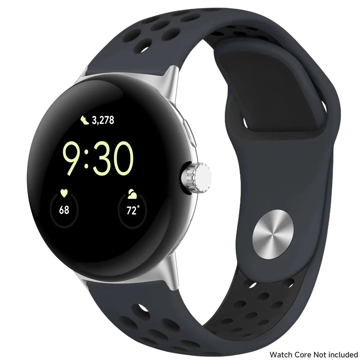 Breathable Silicone Sports Band for Google Pixel Watch - 41mm & 45mm Accessory Bracelet