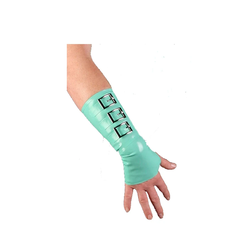 

Latex New Gloves Rubber Unisex Light Blue Cool Handsome Short Size 0.4mm S-XL