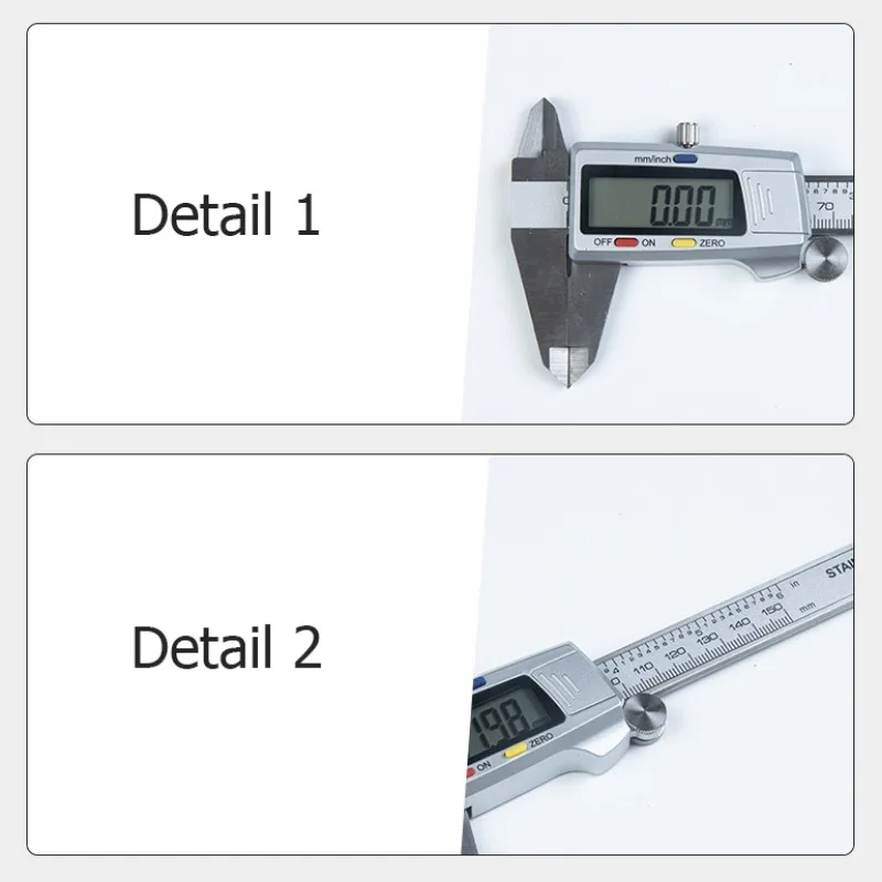 Vernier Caliper 6 Inch 150mm Digital Stainless Steel Micrometer Measuring Tool Depth Ruler Messschieber Paquimetro