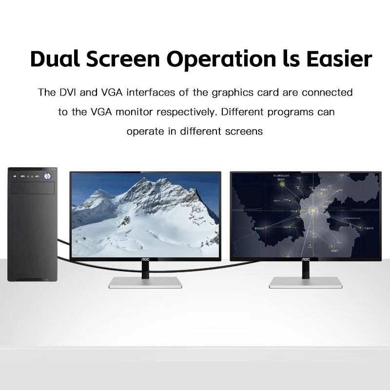 풀 HD 1080P DVI-VGA 어댑터 DVI-D 남성-VGA 여성 어댑터 24+1 PC 컴퓨터 모니터용 25Pin-15Pin 케이블 변환기