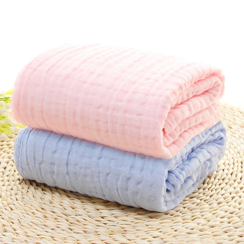 6 Layers Gauze bath towel Baby Receiving Blanket Pure cotton bubble muslin Infant Kids Swaddle Sleeping Baby Blanket Bedding best bed sheets Bedding