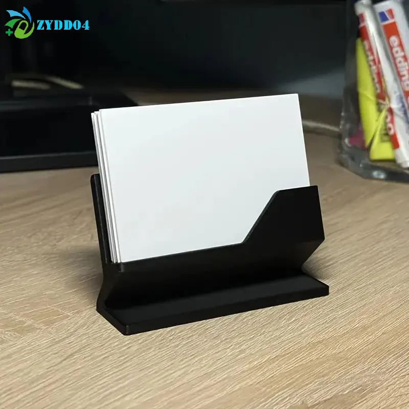 ● 1PCS 미니멀리스트 명함 홀더, 카드를 보관하고 전시하기 위한 플라스틱 데스크탑 정리함 - 모든 크기에 적합