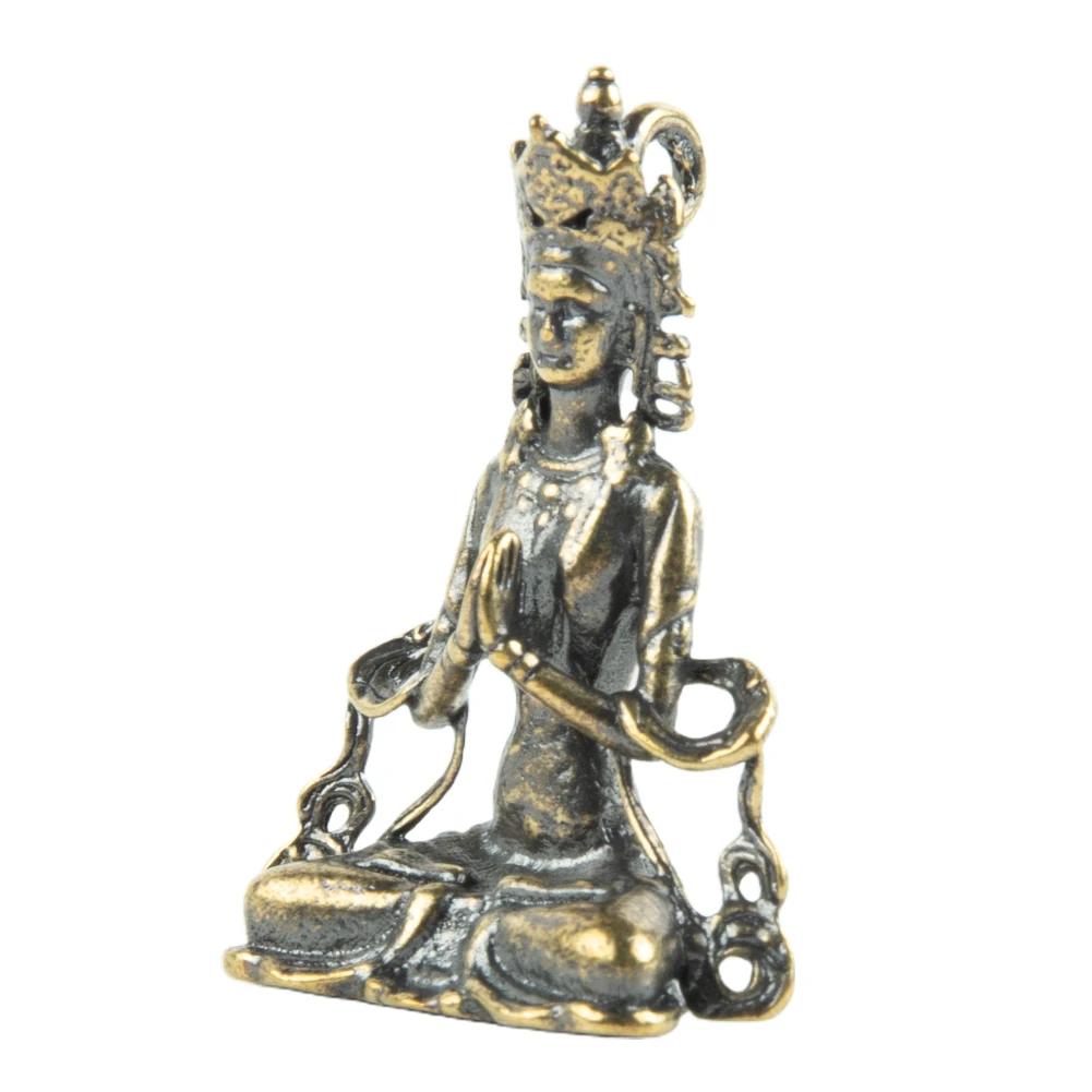 

Household Buddha ornament Living room Office Vivid Art Miniature Statue Copper Decoration Figurines Convenient