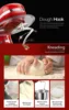 Stainless Steel Egg White Whisk/Aluminium Alloy Dough Hooks/Flat Beater for Stand Mixer Spare Parts 2