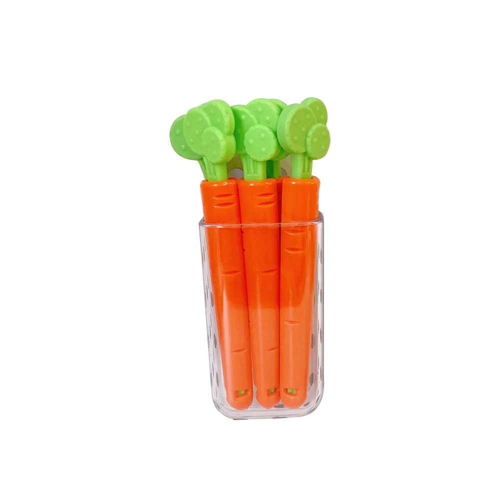 bag clips Carrot Bag Clips for Food Freshness Snacks Protection and Moisture Proof with Magnetic Seal Pack of 5