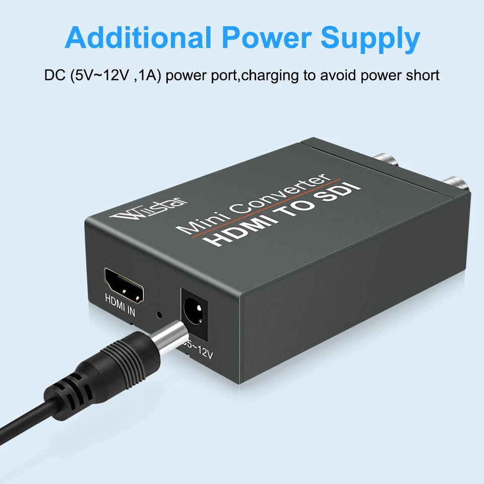 1080P HDMI Ke SDI Adaptor Konverter SDI Video Audio HD-SDI/3G