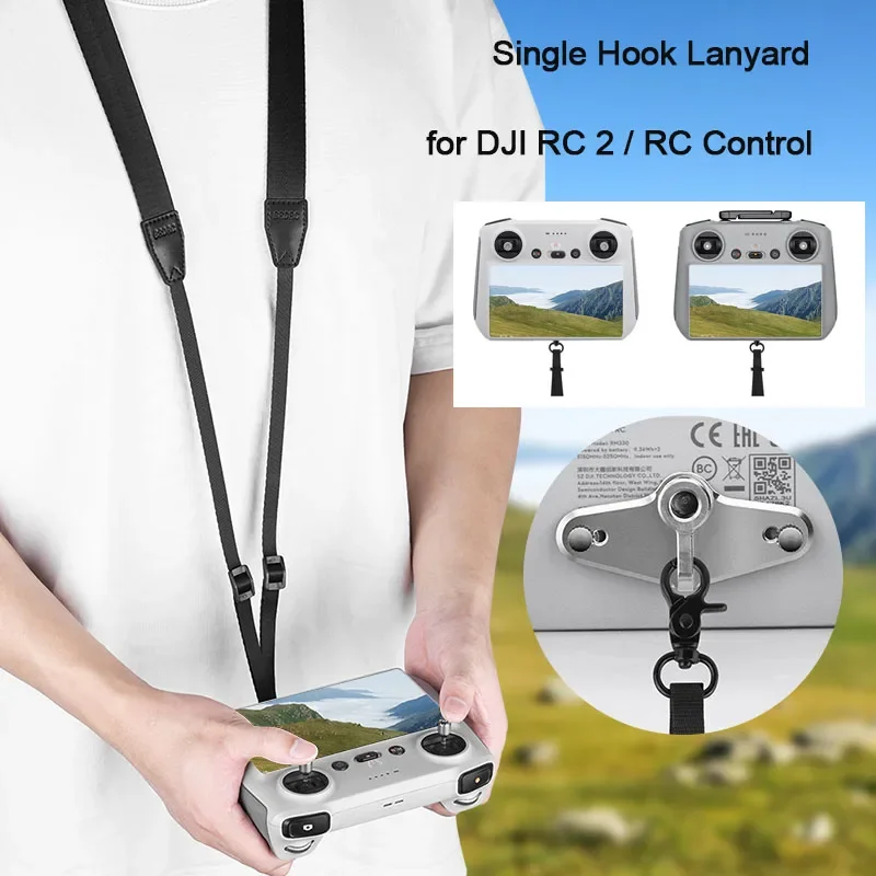 Single Hook Lanyard For Dji Rc 2 / Rc Remote Controller For Dji Air 3/Mini 3 Pro/Mavic 3 Pro/3 Classic Drone With Screen Control