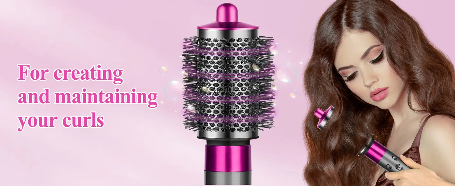 Description Picture 2 of itemFor Dyson HD Series HairDryer And HS01/05 Airwrap Styler Curling Brush Nozzle Cylinder Comb Fluffy Wide Tooth Hair 20/38/55mm