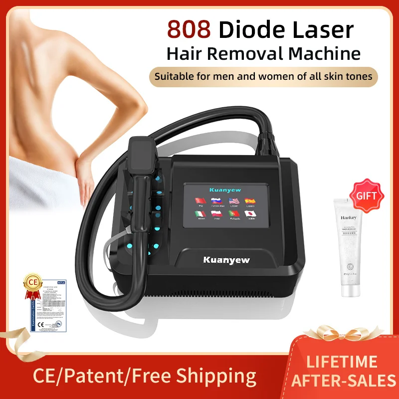 2024 Laser 2000W 808NM Diode Laser Hair Removal Machine Ice Point Hair Removal Beauty Machine Skin Care Epilator Freckle Wrinkle