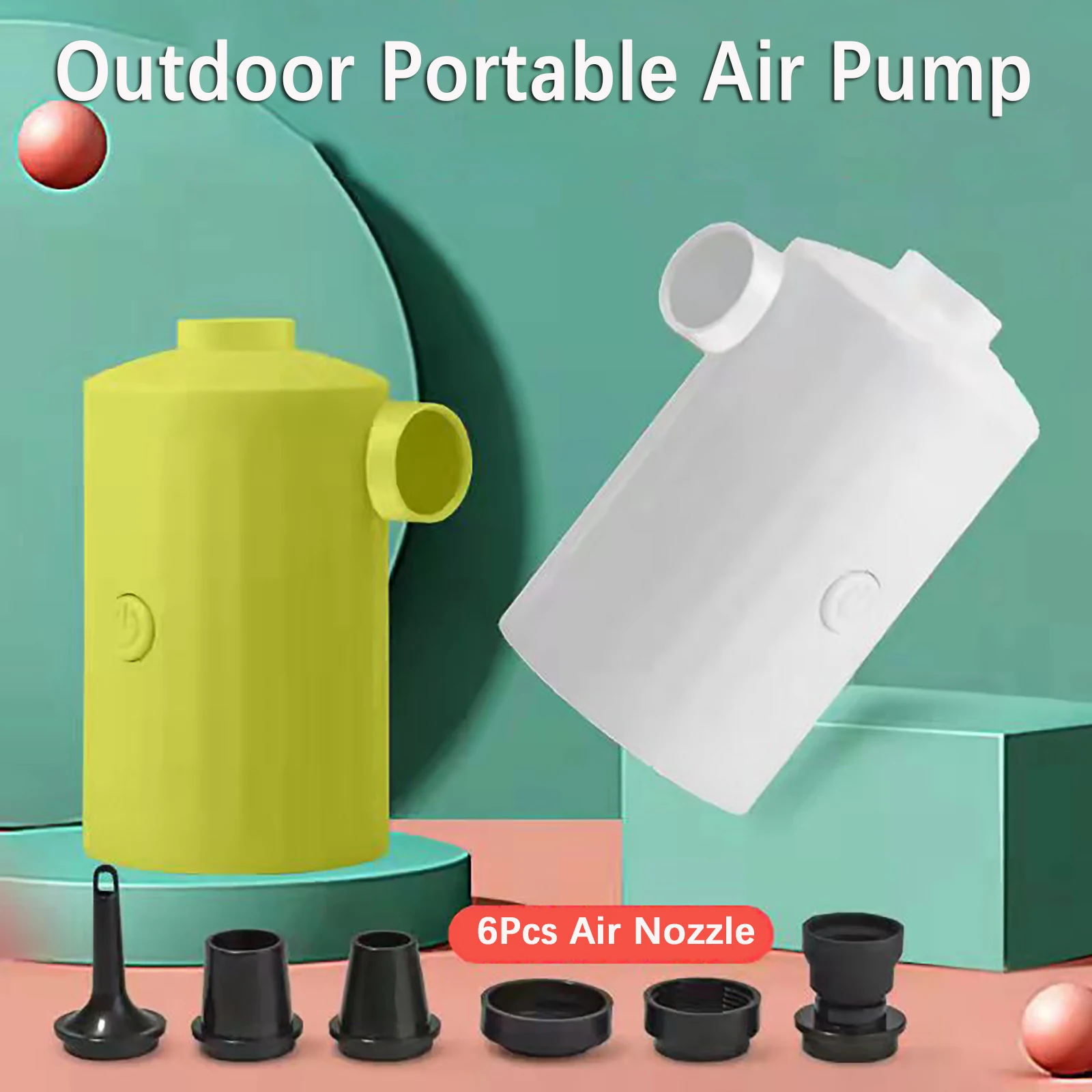 

Electric Air Pump USB Wireless Inflatable Mattress Inflator Deflator Pool Air Pump for Air Mattress Kayak Swimming Ring Camping