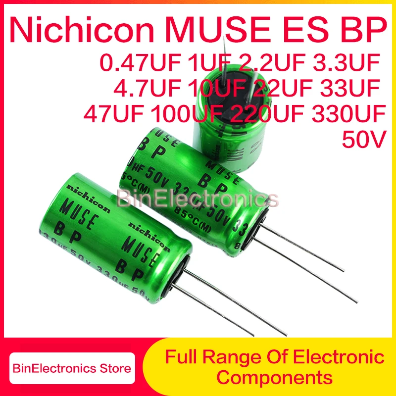 10PCS/lot original NICHICON MUSE ES BP 50V1UF 5X11MM 85c Electrolytic Capacitor 50V 1UF free shipping