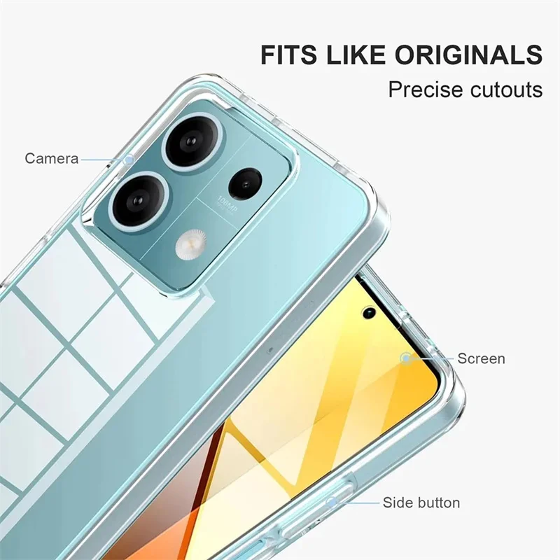 Premium 360° Full Silicone Clear Body Case – 3-in-1 Protection