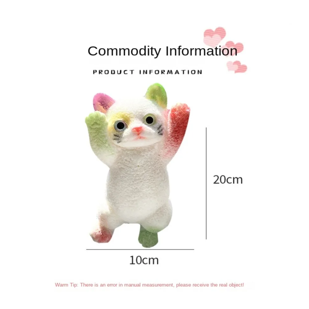 Large Cartoon Cat Squeeze Toys Slow Rebound Cute Cat Fidget Toy Kids Adult Decompression Toy Creative Squishy Toy for Kids Adult 6